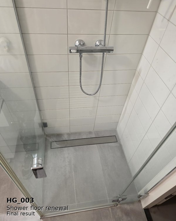Shower floor renewal