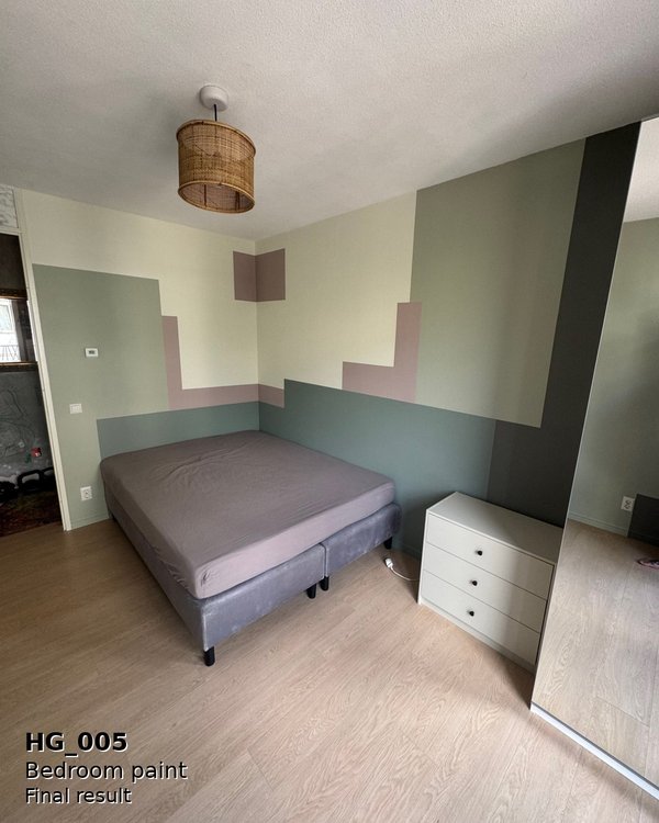 Bedroom paint transformation